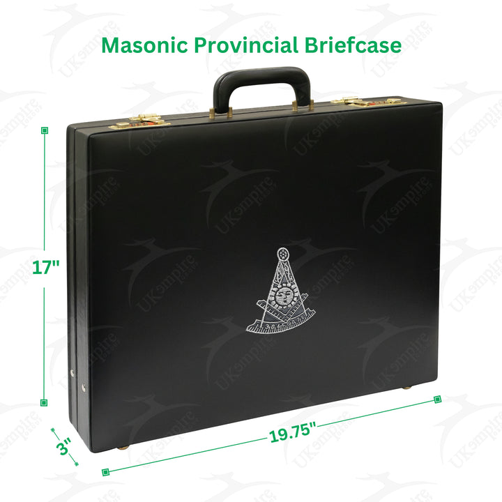 Masonic Apron Briefcase Provincial, Past Master Silver