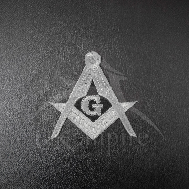 Masonic Apron Briefcase Provincial, Square Compass G Silver