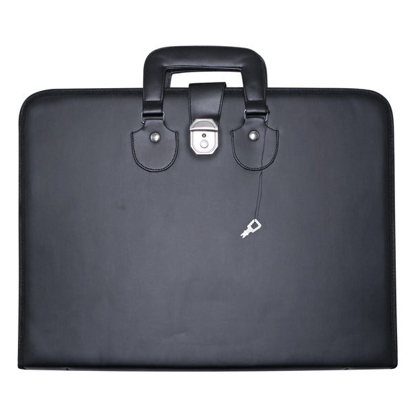Masonic Apron Collar Case Double Handle Leather