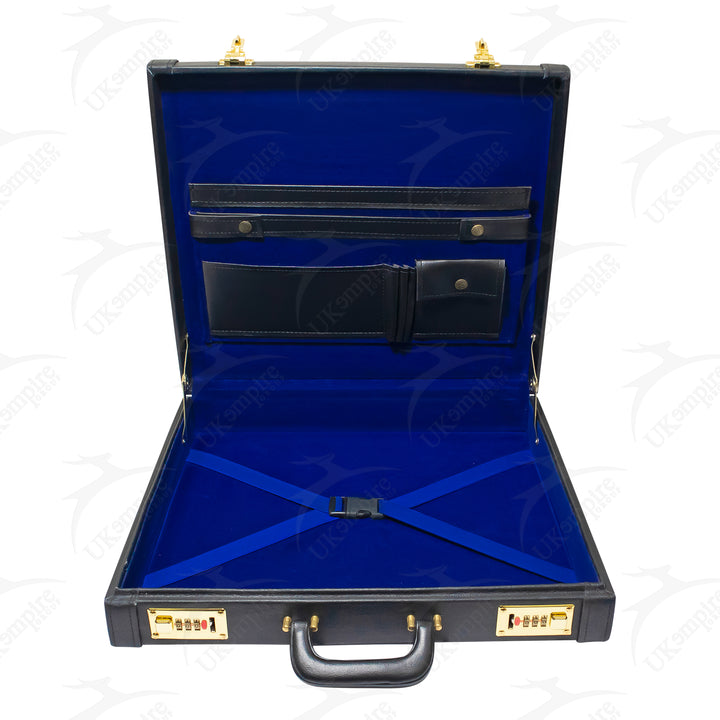 Masonic Apron Briefcase Grand, Past Master Gold