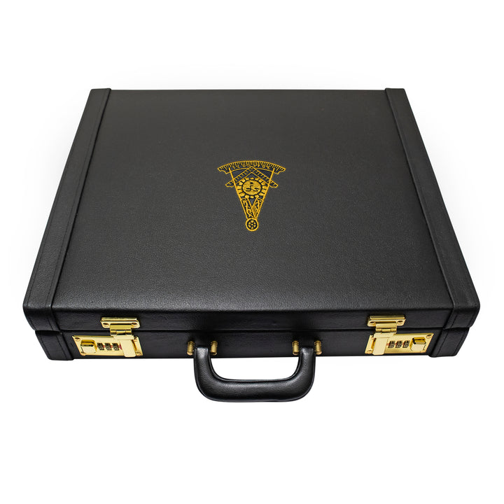Masonic Apron Briefcase Grand, Past Master Gold