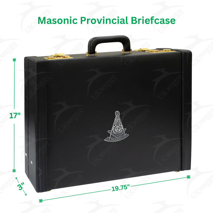 Masonic Apron Briefcase Provincial, Past Master Silver