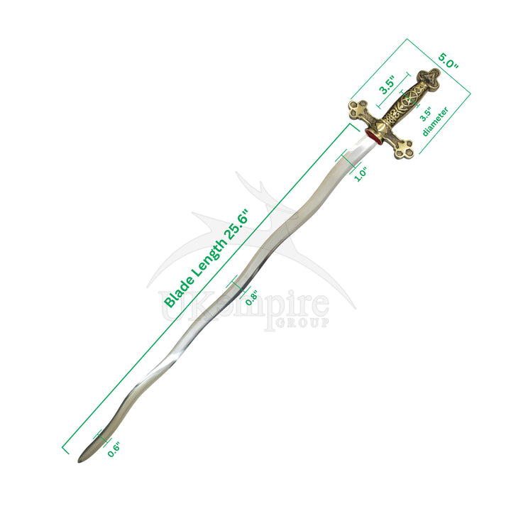 Masonic Blue Lodge Master Mason Sword with Black Leather Case (Set of 2)-1