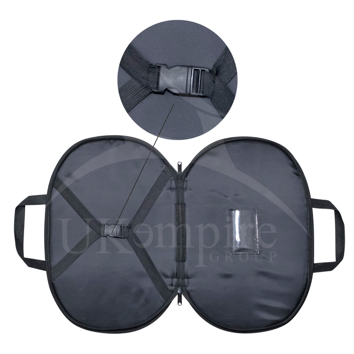 Masonic Chain Collar Case Black – Black Lining (Cordura Fabric) 1