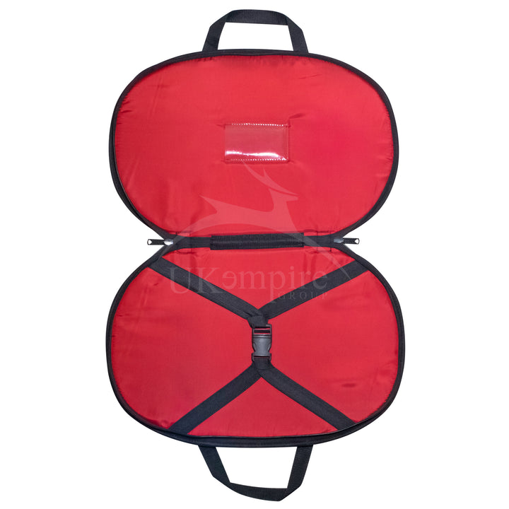 Masonic Chain Collar Case Black – Red Lining (Cordura Fabric) 4