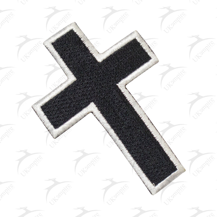 Masonic Christian Jesus Cross Iron on Patch Machine Embroidery, Iron-On Back
