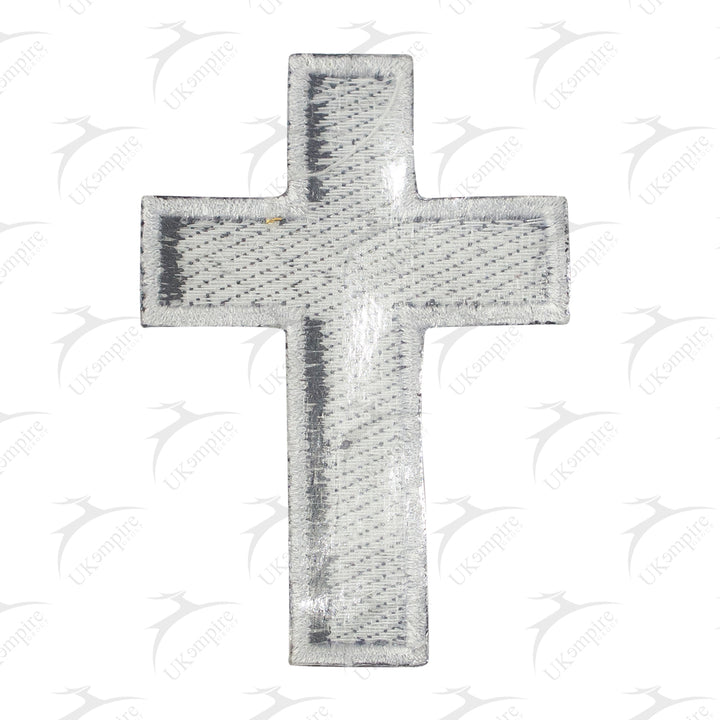Masonic Christian Jesus Cross Iron on Patch Machine Embroidery, Iron-On Back