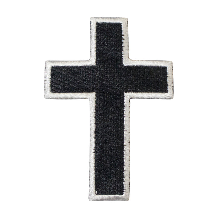 Masonic Christian Jesus Cross Iron on Patch Machine Embroidery, Iron-On Back