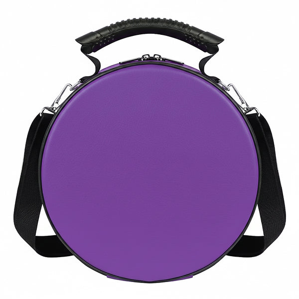 Masonic Crown Cap Case Purple, Faux Leather (Foldable Design) Lightweight Easy to Carry