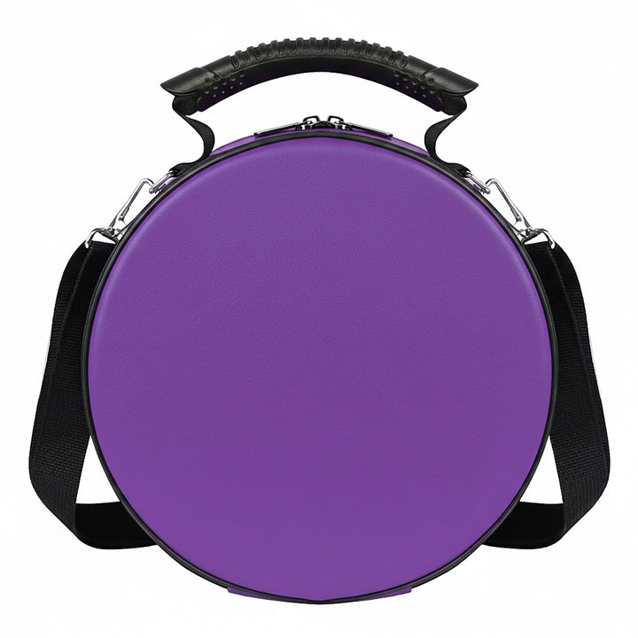 Masonic Crown Cap Case Purple, Faux Leather (Foldable Design) Lightweight Easy to Carry