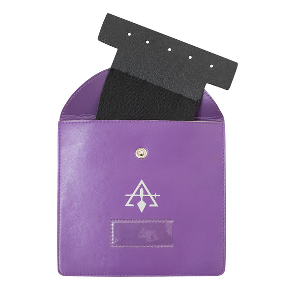 Masonic Cryptic mason Silver Jewel Holder Case Faux Leather – Medium