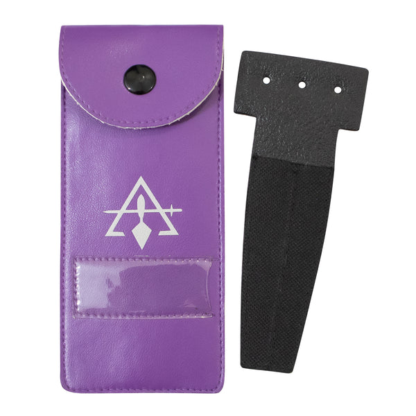 Masonic Cryptic Mason Silver Jewel Holder Case Faux Leather – Small
