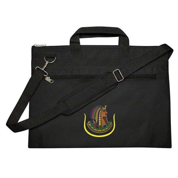Masonic Daughters Of Isis Doi Black Tote Bag Printed with Hand & Shoulder Carry