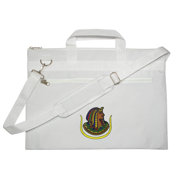 Masonic Daughters Of Isis Doi White Tote Bag Printed with Hand & Shoulder Carry