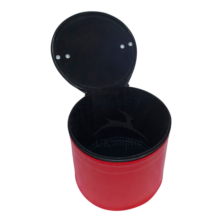 Masonic Fez Cap Case Red Imitation Leather 3