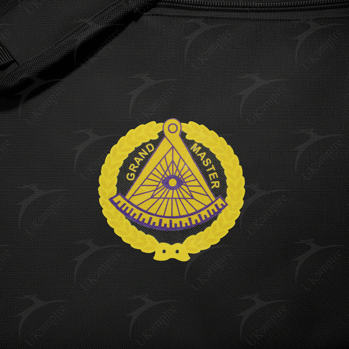 Masonic Grand master Black Tote Bag Printed with Hand & Shoulder Carry