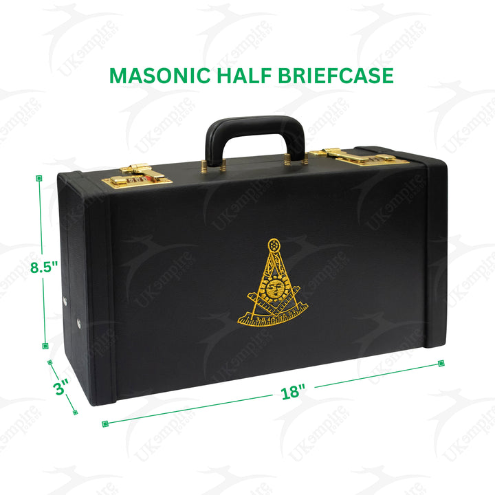 Masonic Apron Half Briefcase Past Master Gold