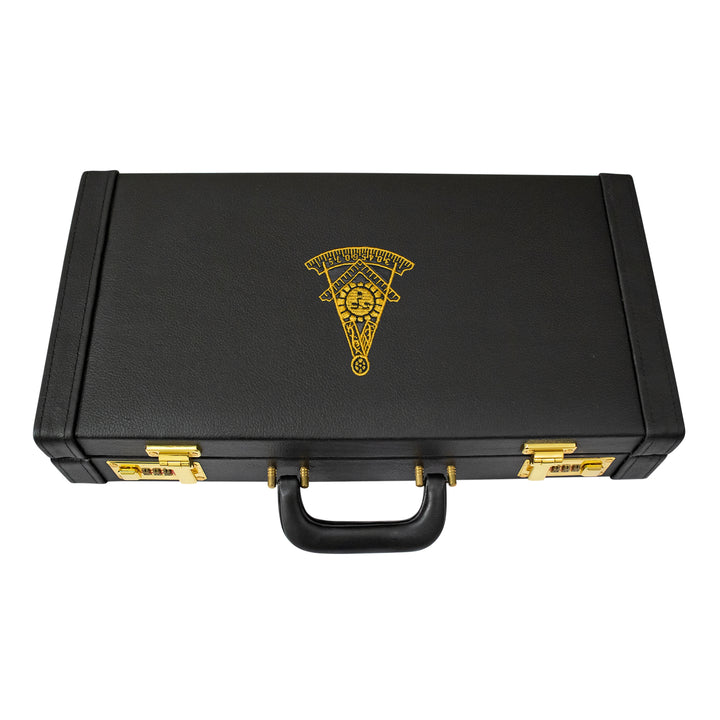 Masonic Apron Half Briefcase Past Master Gold