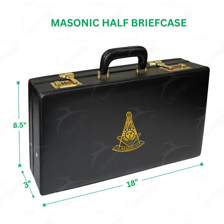Masonic Apron Half Briefcase Past Master Gold