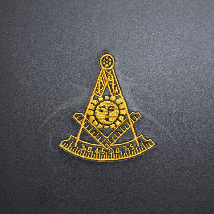 Masonic Apron Half Briefcase Past Master Gold