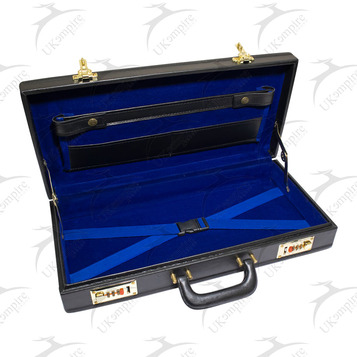 Masonic Apron Half Briefcase Square Compass G Gold