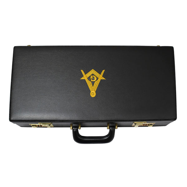 Masonic Apron Half Briefcase Square Compass G Gold
