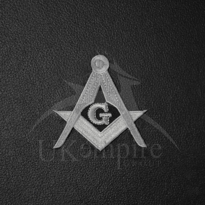 Masonic Apron Half Briefcase Square Compass G Silver