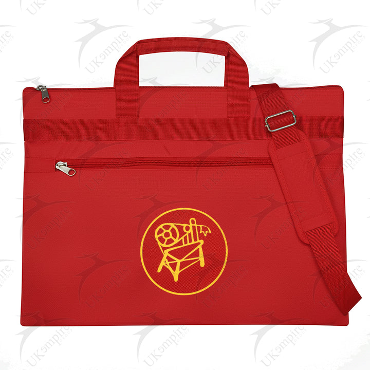 Masonic Heroines Of Jericho Red Tote Bag Printed with Hand & Shoulder Carry