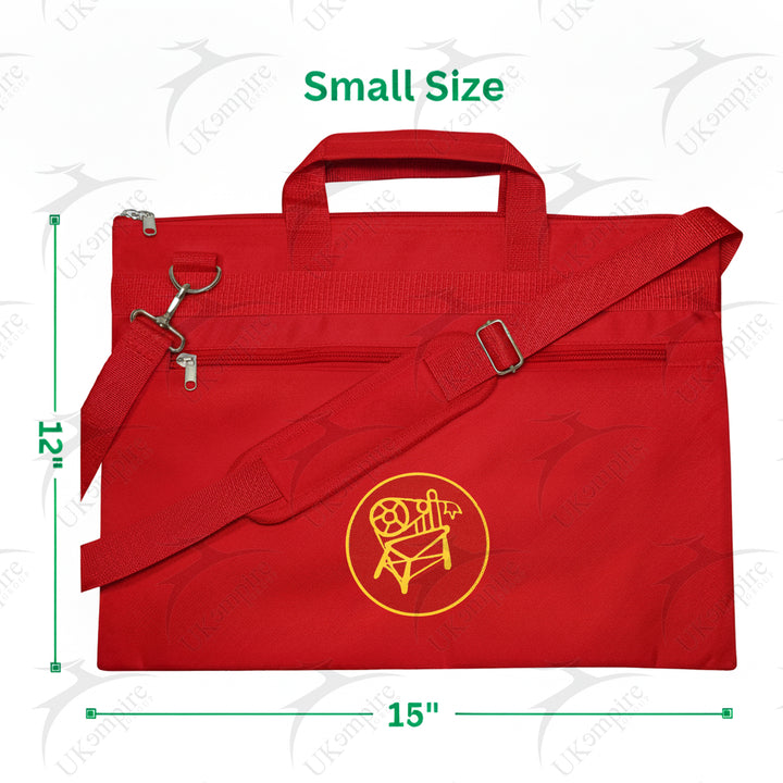 Masonic Heroines Of Jericho Red Tote Bag Printed with Hand & Shoulder Carry