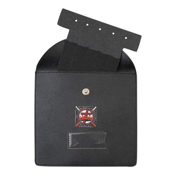 Masonic Knight Templar Jewel Holder Case Black Faux Leather – Medium
