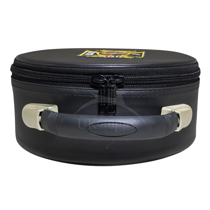 Masonic Knights Templar Crown Cap Case Black Cross Emblem 4