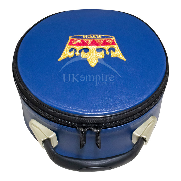 Masonic Knights Of The York Cross Of Honor Crown Cap Case Blue KYCH Emblem 1