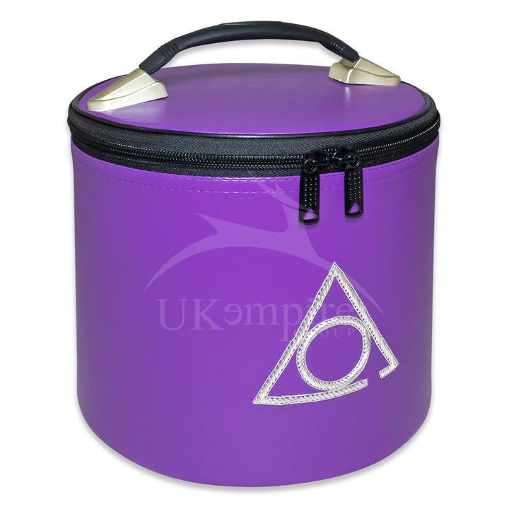 Masonic LOCOP Fez Cap Case Purple Imitation Leather 1