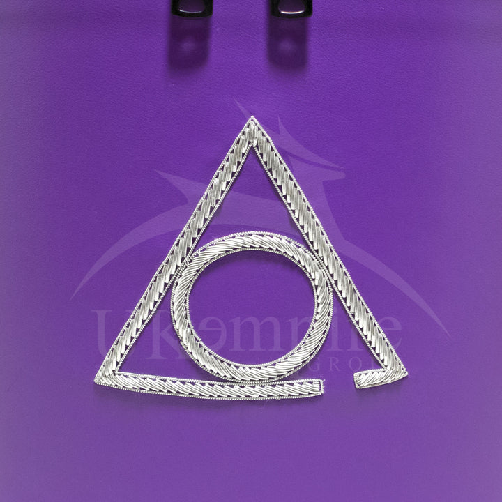 Masonic LOCOP Fez Cap Case Purple Imitation Leather 2