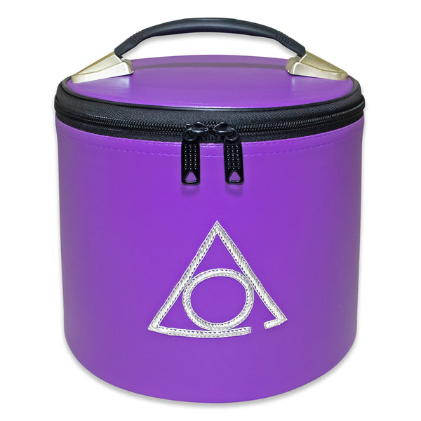 Masonic LOCOP Fez Cap Case Purple Imitation Leather