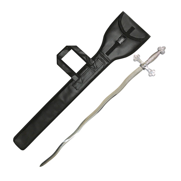 Masonic Master Mason Silver Sword with Leather Case (Set of 2)