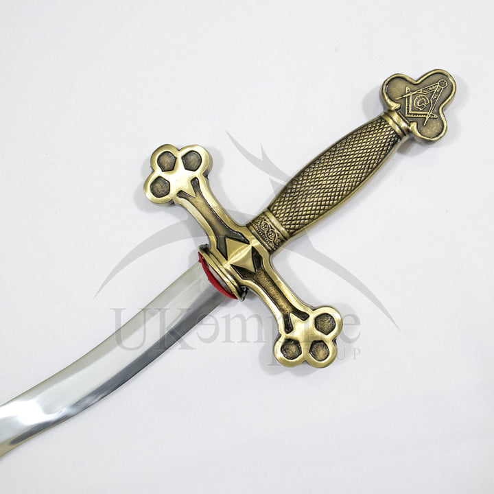 Masonic Master Mason Sword with Leather Case (Set of 2)-3