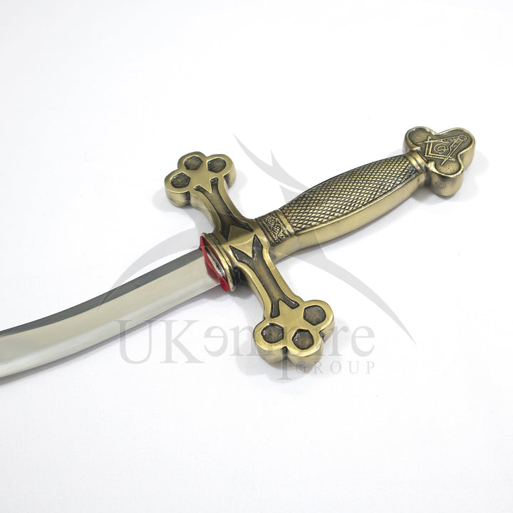 Masonic Master Mason Sword with Leather Case (Set of 2)-5