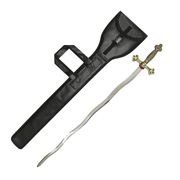 Masonic Master Mason Sword with Leather Case (Set of 2)