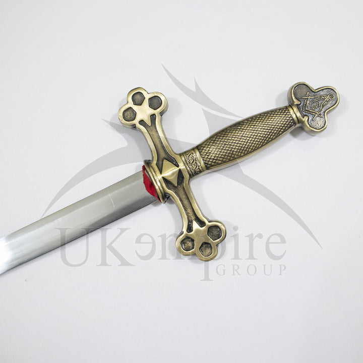 Masonic Master Mason Sword with Leather Case (Set of 2)-3