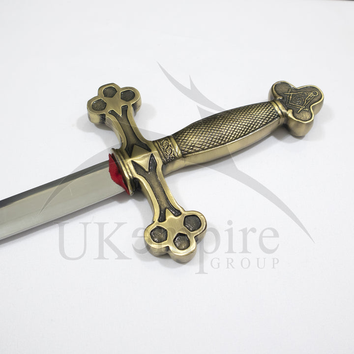 Masonic Master Mason Sword with Leather Case (Set of 2)-5