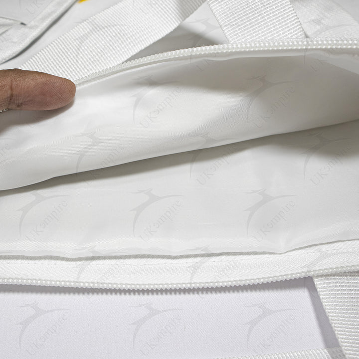 Masonic OES Star White Tote Bag Printed Eastern Star with Hand & Shoulder Carry