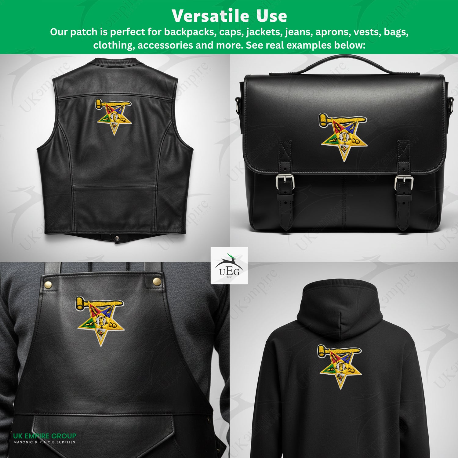 Masonic Order of the Eastern Star Gavel Patch, Patches & Emblems | UK ...