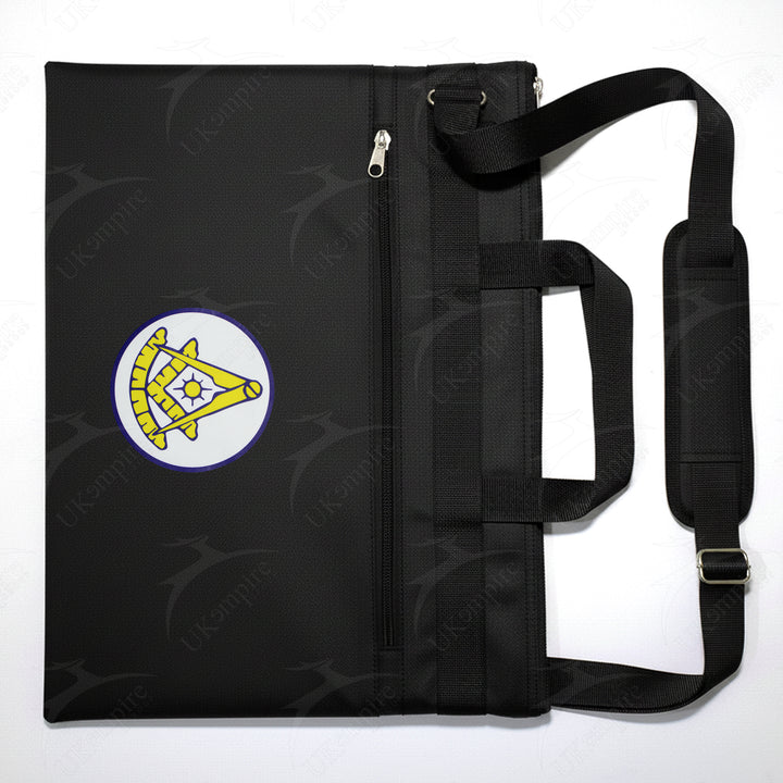 Masonic Past Master Black Tote Bag Printed with Hand & Shoulder Carry