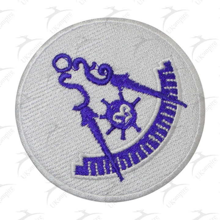 Masonic Past Master Patch Machine Embroidery – Iron-On Back