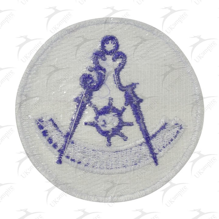 Masonic Past Master Patch Machine Embroidery – Iron-On Back