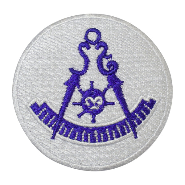 Masonic Past Master Patch Machine Embroidery – Iron-On Back