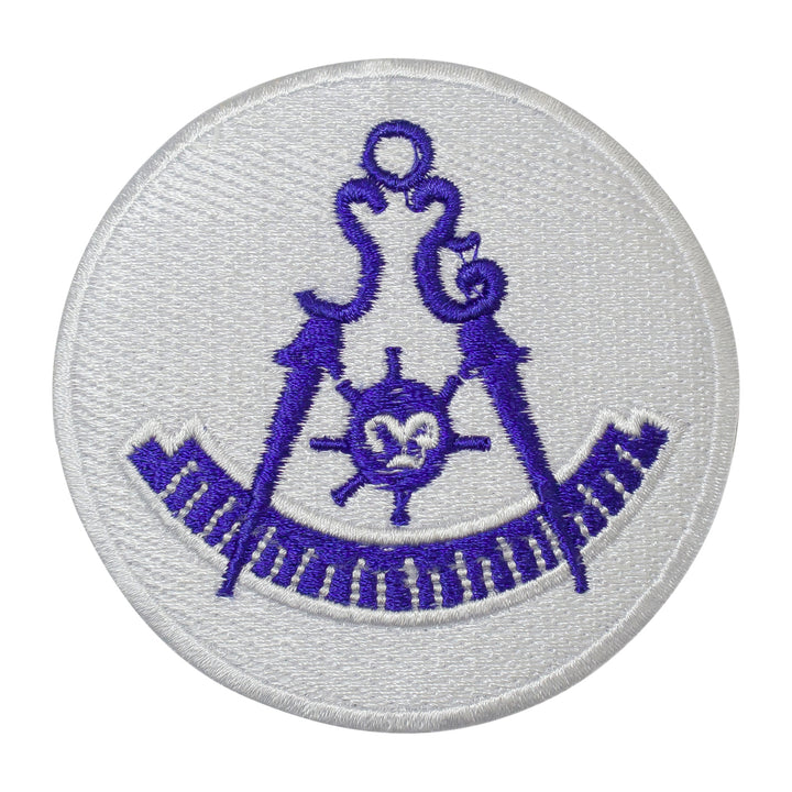 Masonic Past Master Patch Machine Embroidery – Iron-On Back