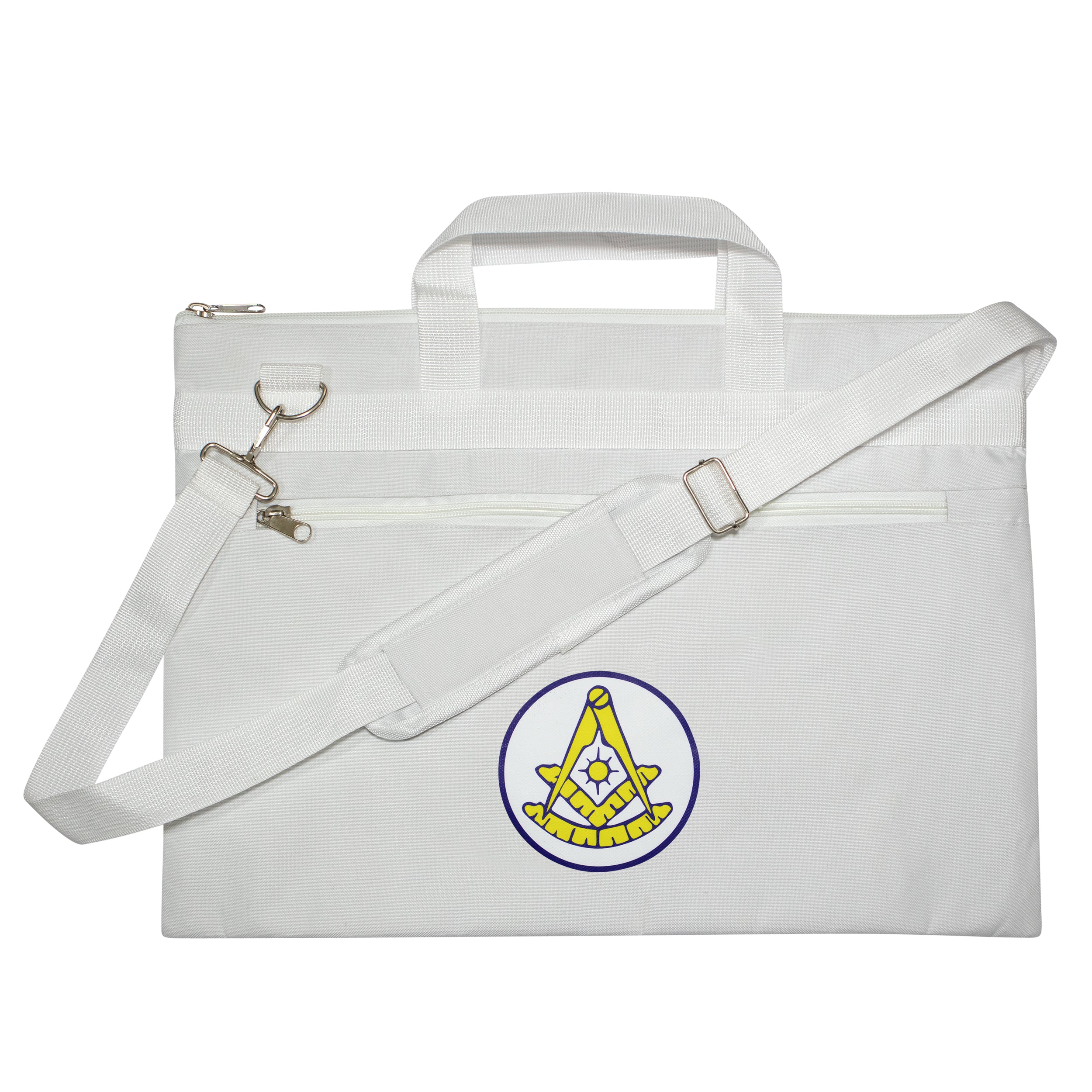 Masonic Past Master White Tote Bag, Freemasons Cases | UK EMPIRE GROUP ...