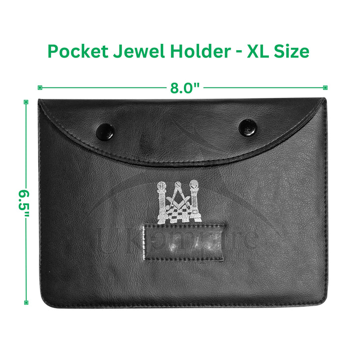 Masonic Master Mason Jewel Holder Case – Double Pads Medium + Large